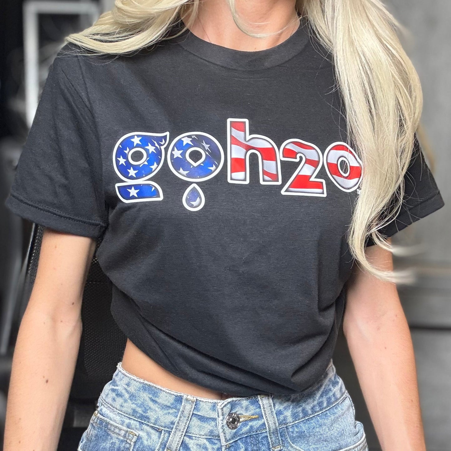 American Flag Logo Tee
