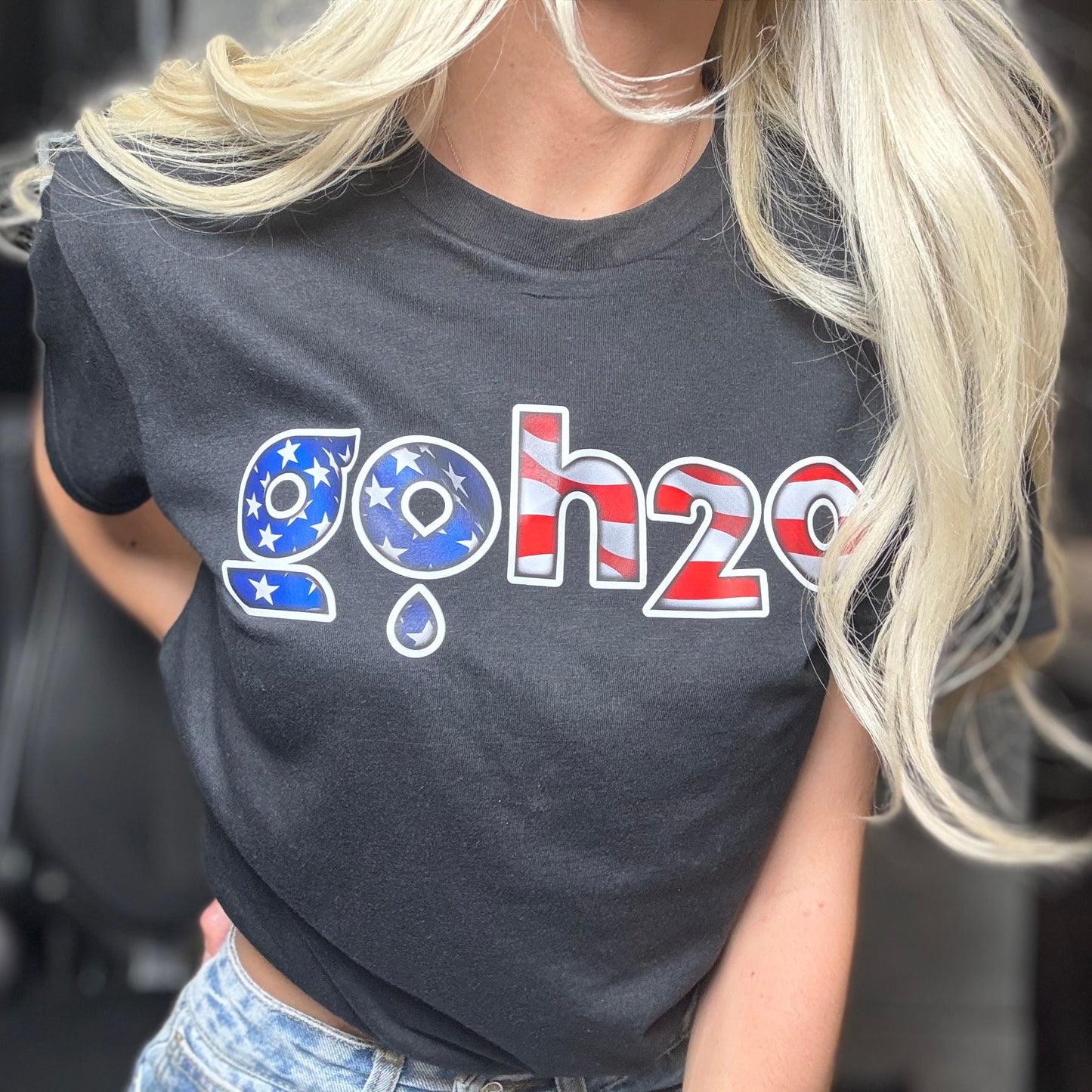 American Flag Logo Tee