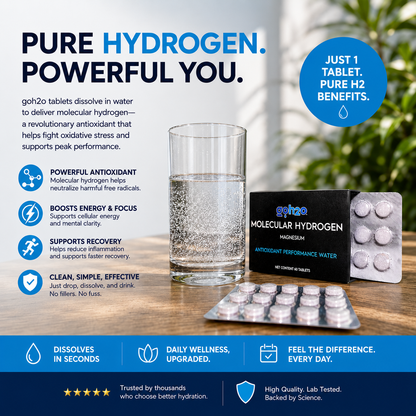 H2 Molecular Hydrogen Tablets goh2o
